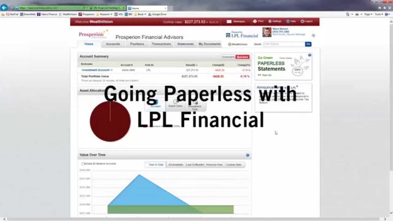 How to Going Paperless with LPL Financial Prosperion Financial Advisors