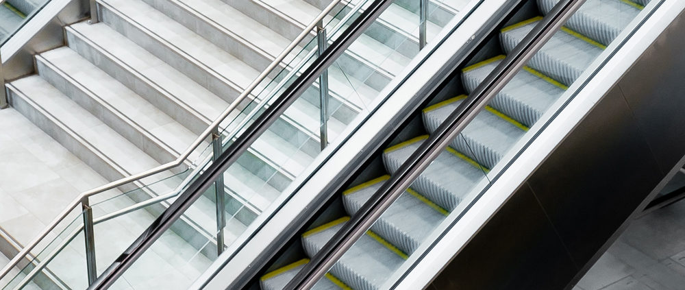 stairs and an escalator