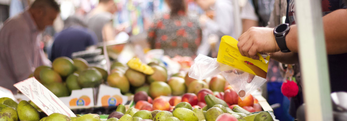 shopping at the market