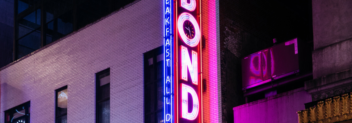 neon bond sign