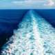 wake of a ship at sea