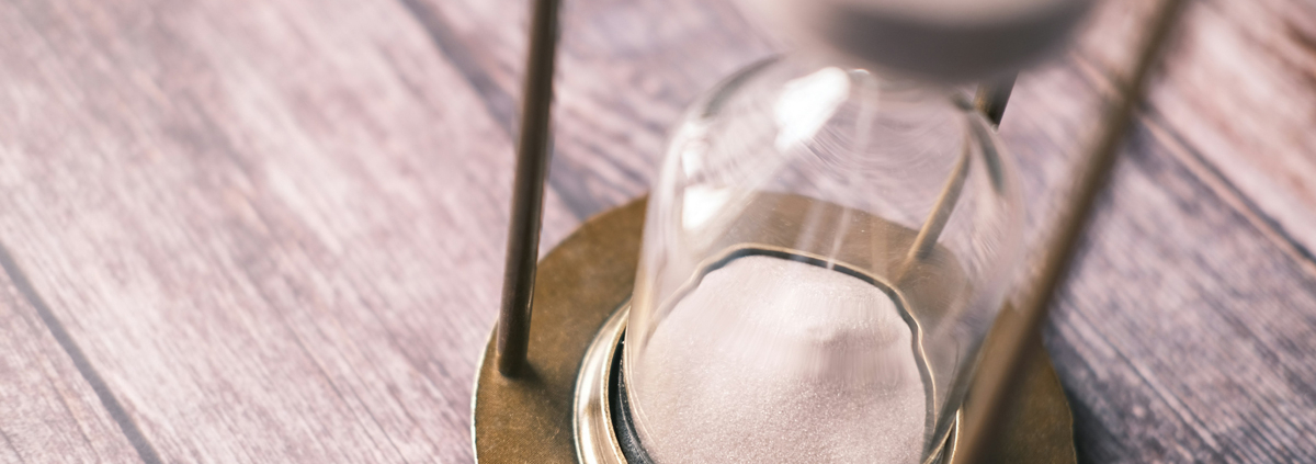 sand in an hourglass