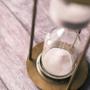 sand in an hourglass