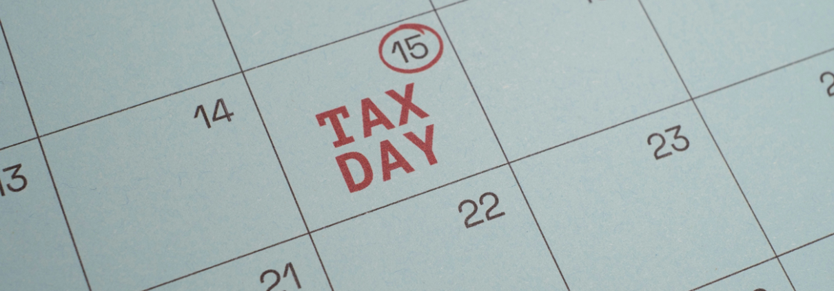 calendar displaying "tax day"