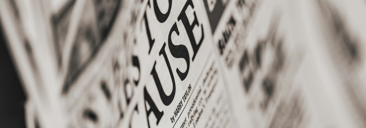 newspaper headline