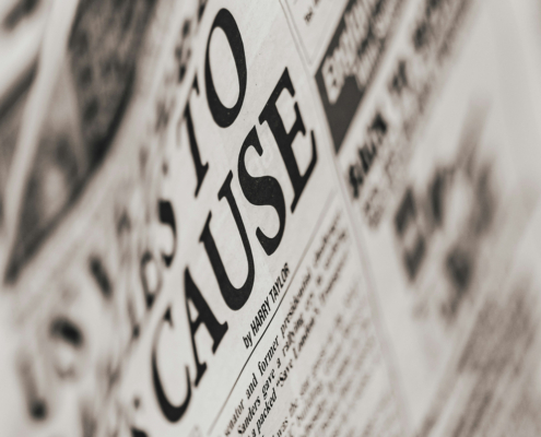 newspaper headline